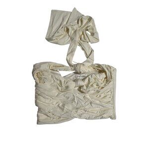Lovers & Friends Sophia Wrap Halter Top in White